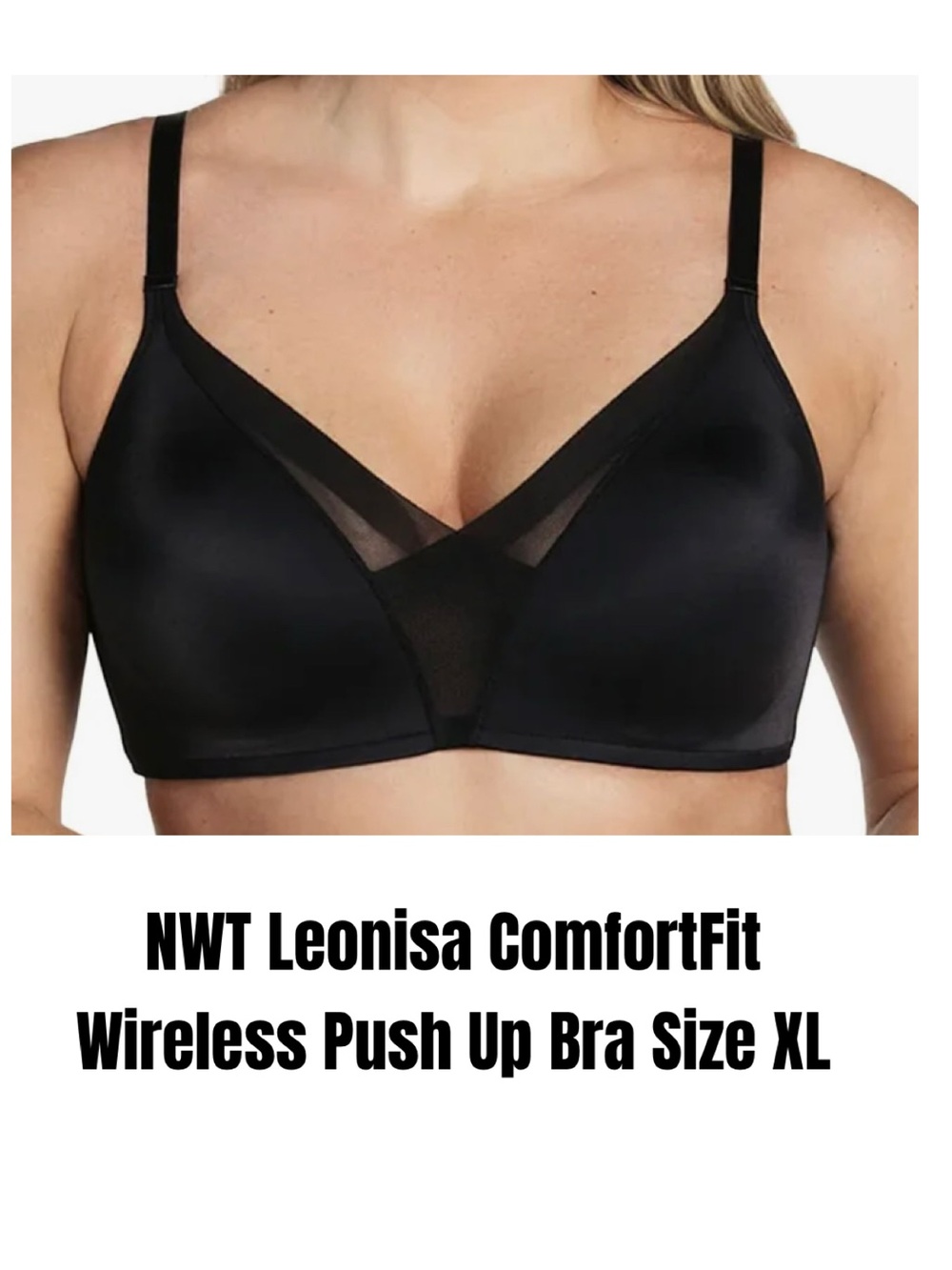 Leonisa ComfortFit Wireless Push Up Bra Size XL